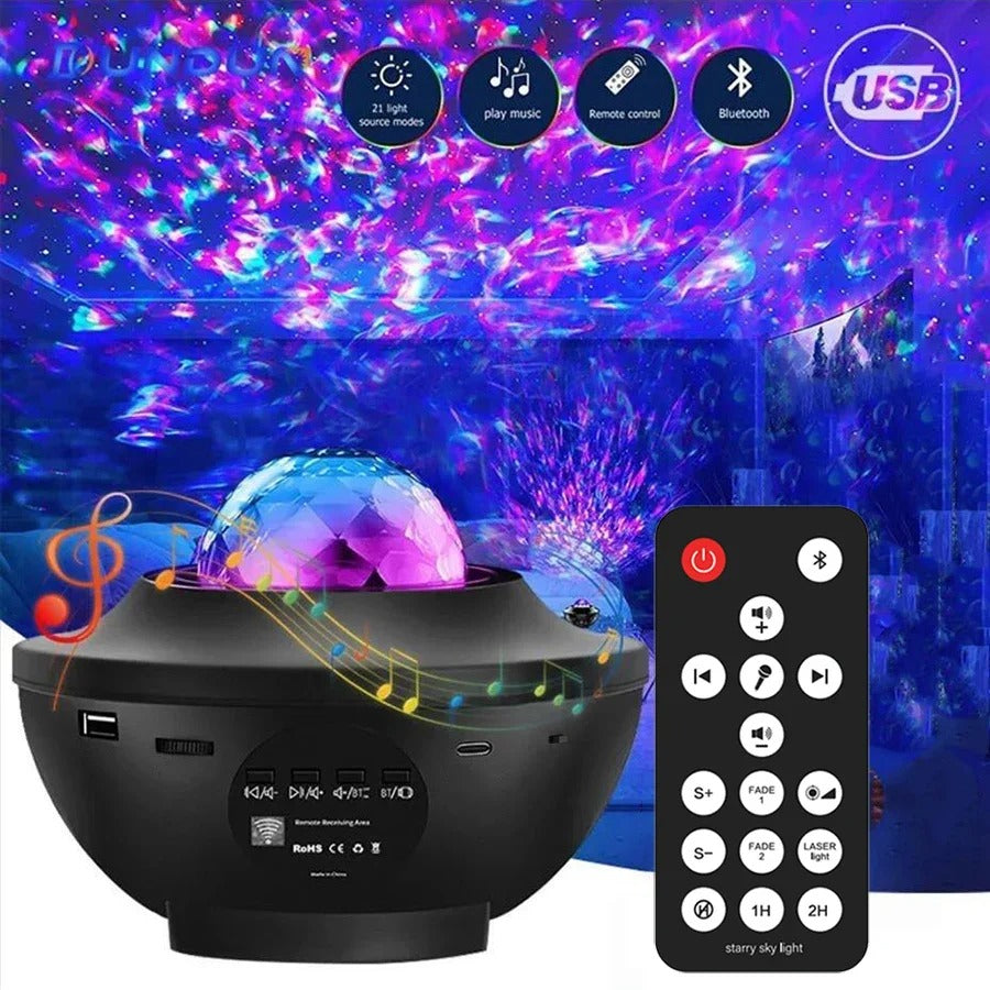 Starry Galaxy Bluetooth Night Light